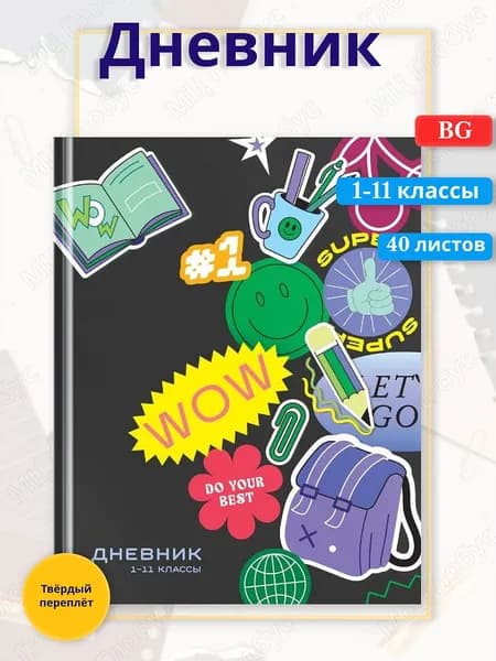 BG Дневник школьный, листов: 40