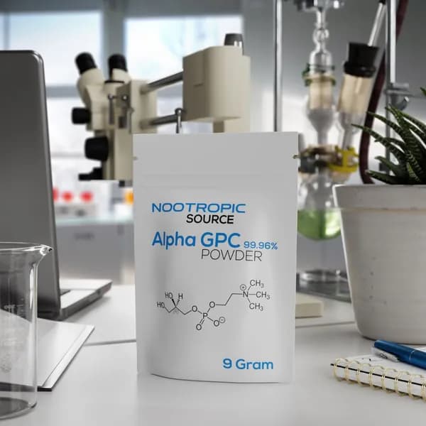 Alpha-GPC 99.96% Альфа ГПС порция 300 мг Nootropic Source порошок высокой степени биодоступности