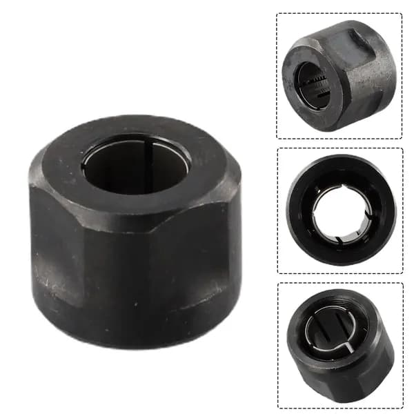 Цанговая гайка 1/2" для фрезера 3612, черная, 12.7 мм