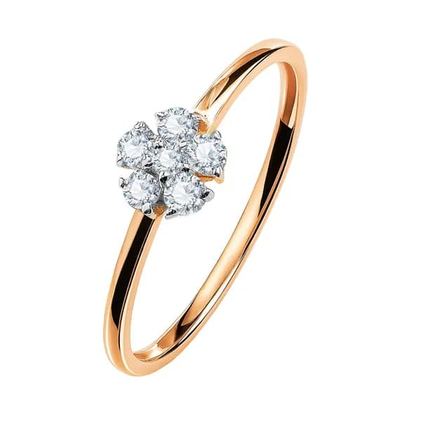 Кольцо золотое женское с фианитами 375 пробы 585GOLD