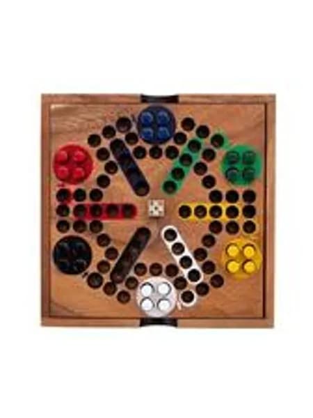 Engelhart Ludo-Spiel in Holzbox - Dada-Spiel - Настольная игра для 2-6 игроков