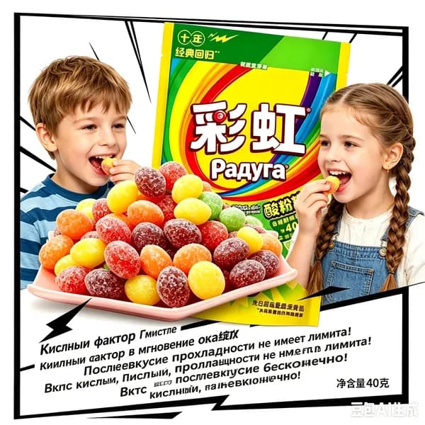 Премиальные конфеты Skittles 40 г, драже в кислой обсыпке