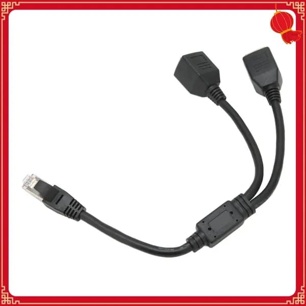 RJ45 сплиттер адаптер, предотвращает помехи, для всех типов сетей