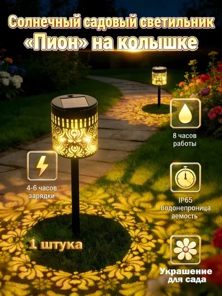 Уличный светильник, количество ламп:1шт