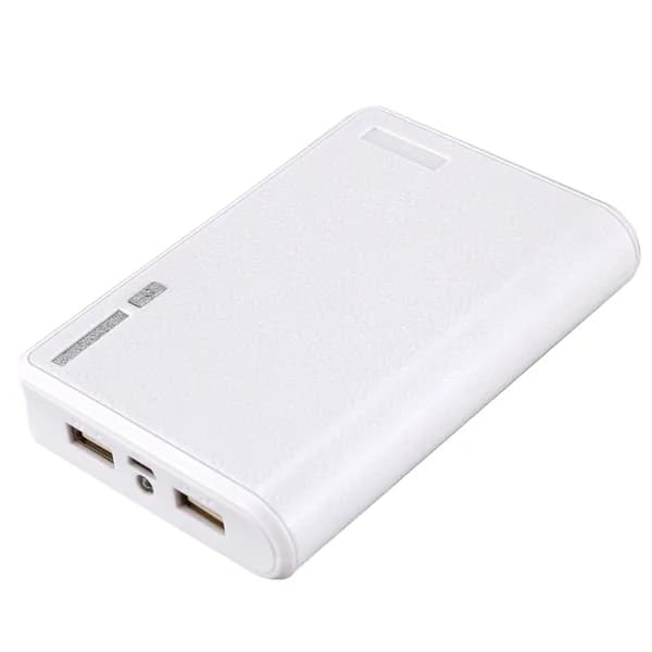 J9Портативное зарядное устройство USB 5V 2A 18650 Power Bank Battery Box совместим с смартфона Iphone6 Цвет: белый