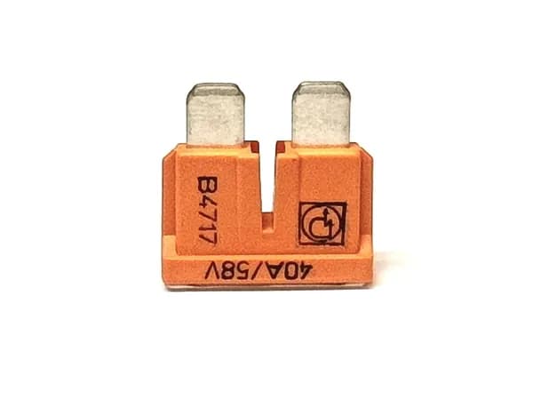 142.6185.5402 Littelfuse (2шт)Автомобильный плавкий предохранитель 40A, 58В, серия ATO TAC, Orange