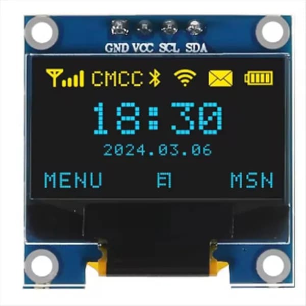 0,96-Дюймовый OLED-Дисплей, Модуль Экрана IIC 128x64 SSD-1306