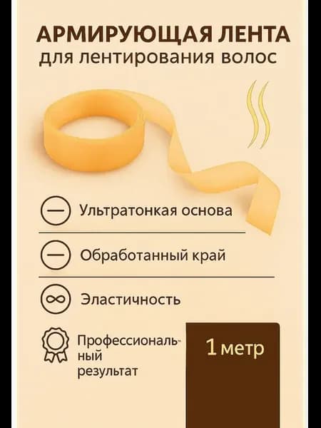 Армирующая лента для волос 1 метр