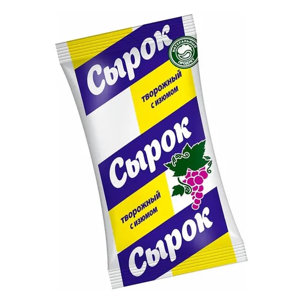 Сырок творожный Сыркофф с изюмом 16,5% 90 г