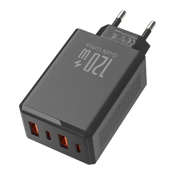 Порт зарядки 120W DOG для ПК и телефонов, Черный - вилка европейского стандарта