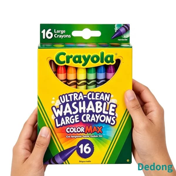 Восковые мелки Crayola, 16 штук, увеличенного размера, моющиеся
