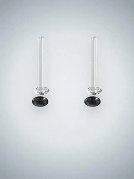 Стеклянные туннели для ушей, Прозрачный цвет - 1.6mm