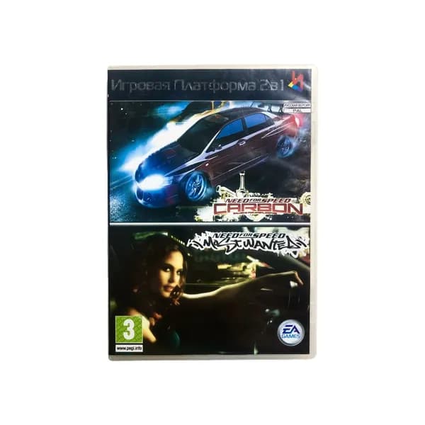 Игра PS 2 Сборник 2в1: Need for Speed / Жажда скорости - Carbon, Most Wanted - (Гонки, Аркады, Electronic Arts, EA Black Box, 2005 - 2006)