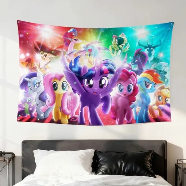 100-70 Пони Polaroid starlight - полный набор тематического фона для баннеров, используемых оформления детских праздников