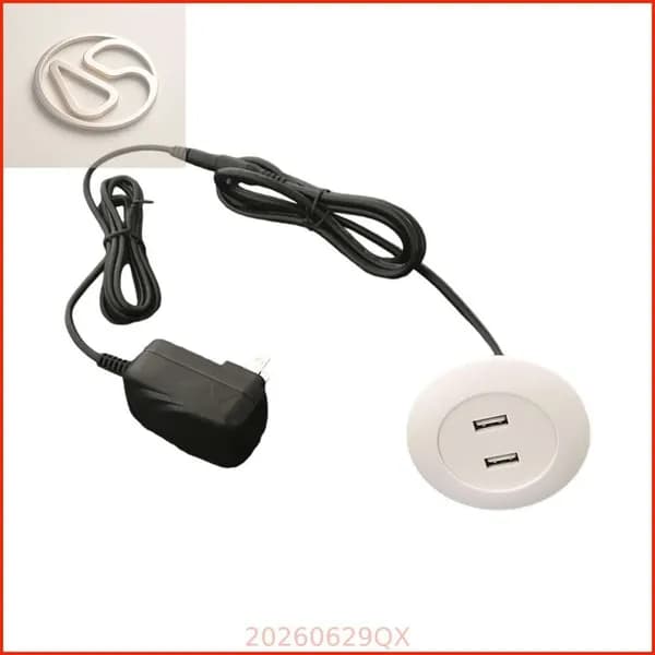 Настольная встроенная двойная USB-розетка для зарядки портативного телефона, скрытая панель