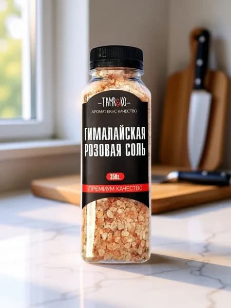 Соль пищевая крупная гималайская розовая, 350 гр