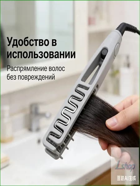 Эксклюзивный инструмент для ежедневного стайлинга и укладки, 19сантиметровая расческа с зажимами для создания объема