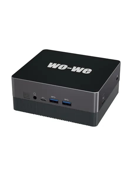 WO-WE Мини-ПК (Intel Core i5-8259U, RAM 8 ГБ, SSD 256 ГБ, Intel Iris Plus Graphics 655, Windows 11 Pro), HU-MNPC06, серебристый, черный