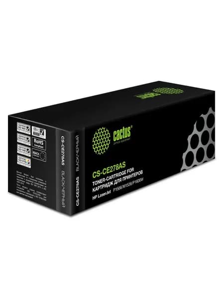 Картридж лазерный Cactus CS-CE278AS black ((2100стр.) для HP LJ P1566/P1606w) (CS-CE278AS)