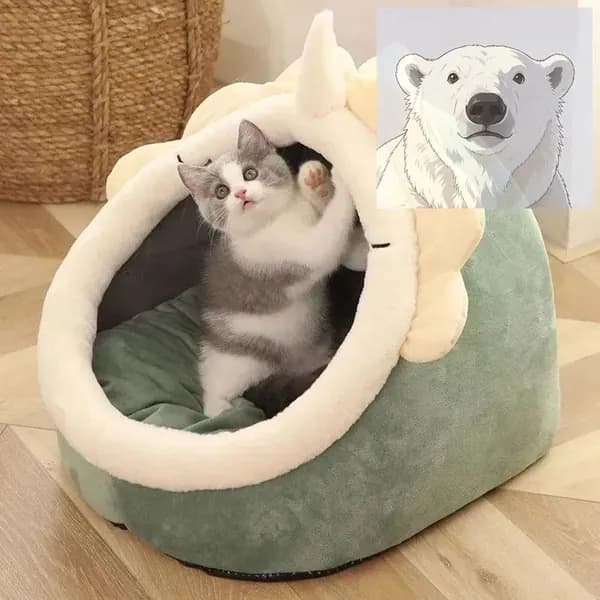 Корзина для домашних животных, удобная кроватка для котенка, подходит для мелких животных, S