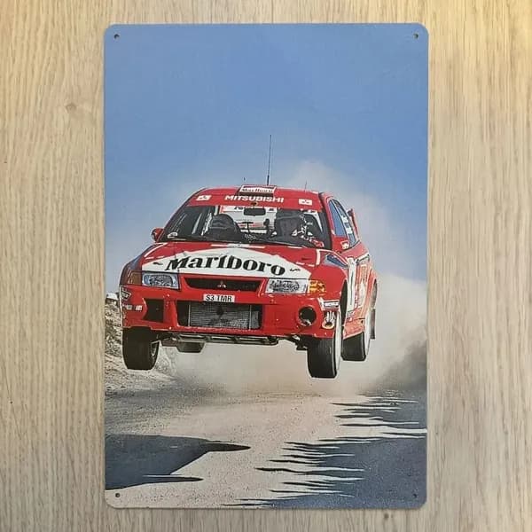 Табличка металлическая интерьерная Арт Мицубиси Лансер Ралли Art Mitsubishi Lancer Evolution Rally