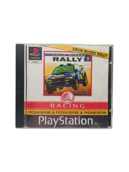 Винтажный компьютерный диск с игрой Colin McRae rally.