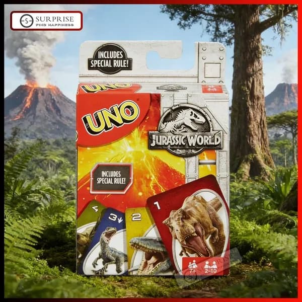 UNO Jurassic World Карточная Игра С Эксклюзивным Правилом Для Компании