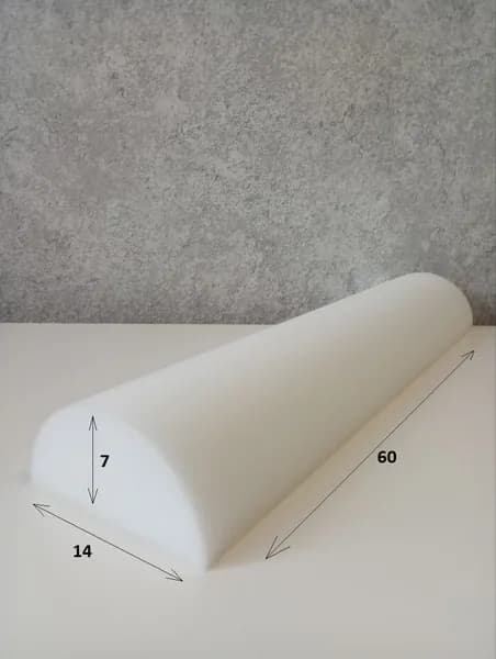 Полувалик из поролона 60 * 14 * 7 см