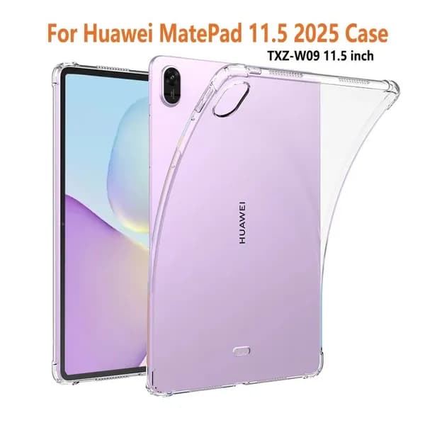 Корпус для Huawei MatePad 11.5 2025 11,5 дюймовый 2025 (TXZ-W09) таблетки защитной оболочки прозрачной TPU против падения подушки безопасности мягкой крышки