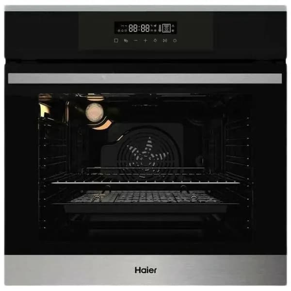 Духовой шкаф HAIER HOX-FP3ABX серебристый/черный