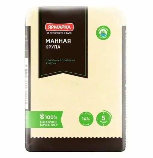 ЯРМАРКА Манная крупа, 600 г