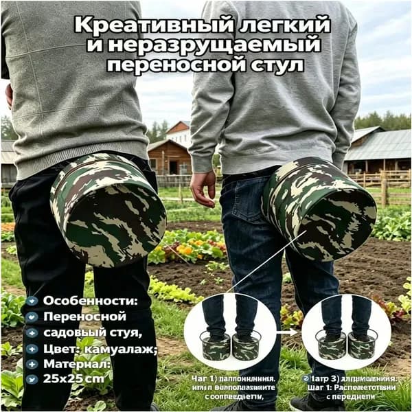Садовая скамейка 25х25х25 см