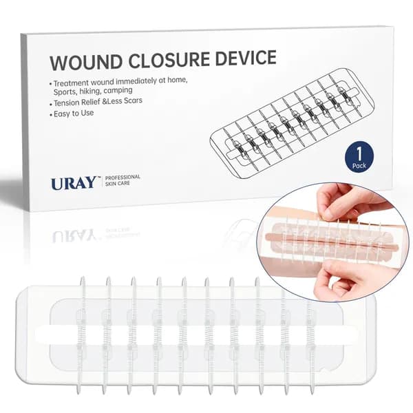 URAY Пластырь для стягивания ран, 19.6х6 см, 1 шт.Подходит для хирургических ран после кесарева сечения