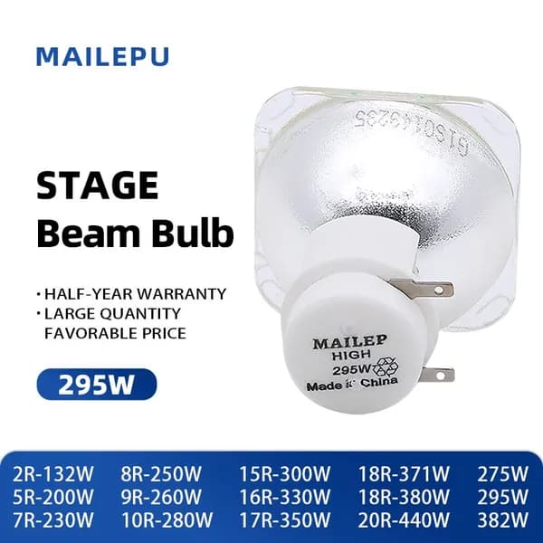 Лампа для прожектора Beam / Stage Light 5R 7R 8R 9R 10R 18R 20R 14R 200W 230W 260W 280W 295W 300W 350W 371W 400W 440W Профессиональная лампа для сцены, бара, клуба, концерта