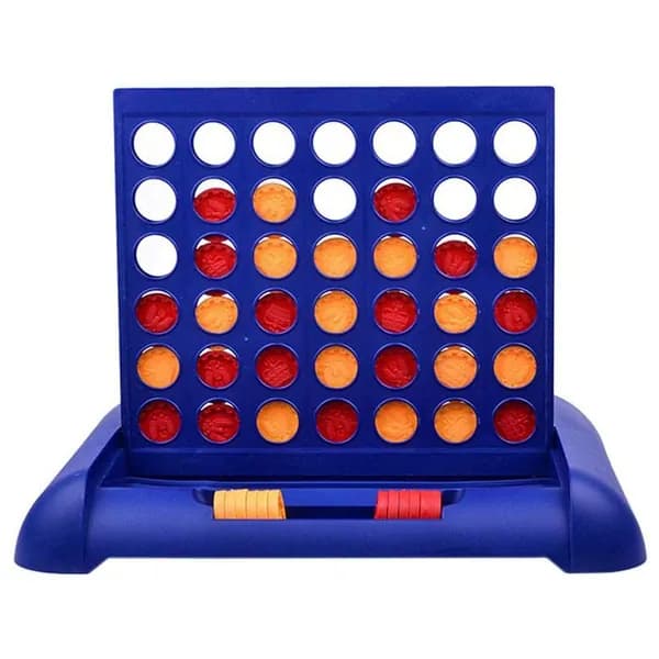 Настольная игра Четыре в ряд для 2 игроков семейная детская игра Connect 4 из ABS 22.2x18.5x15.5 см для детей от 3 лет