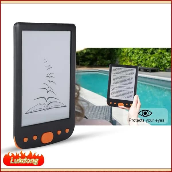 Электронная книга, оранжевый