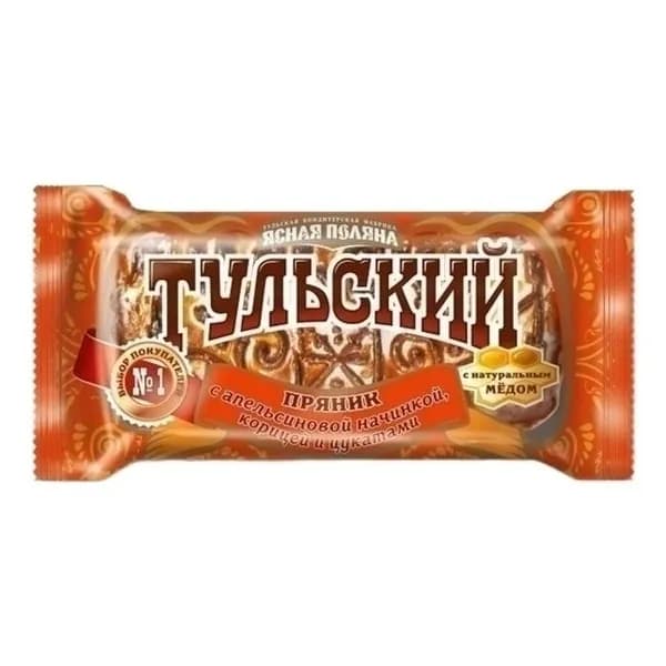 Пряник Ясная Поляна Тульский с апельсином, корицей и цукатами 130 г