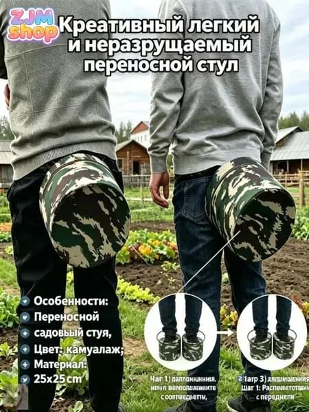 Садовая скамейка 25х25х25 см