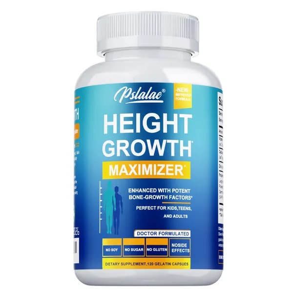 Pslalae Height Growth Maximizer - пищевая добавка, разработанная для стимуляции роста и укрепления костей за счет поддержания их здоровья и плотности.