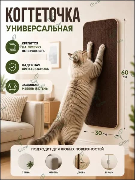 Премиум когтеточка для кота, самоклеящаяся