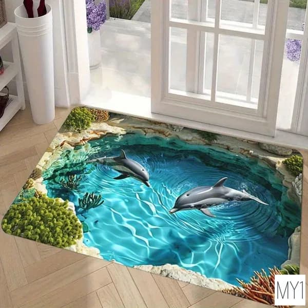 Ковер 40x60 см 3 мм 3d-эффект разноцветный