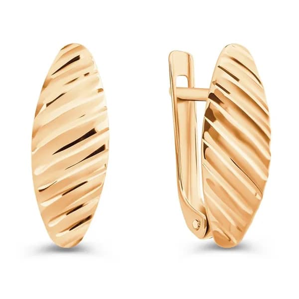 Серьги женские из красного золота 375 пробы 585GOLD