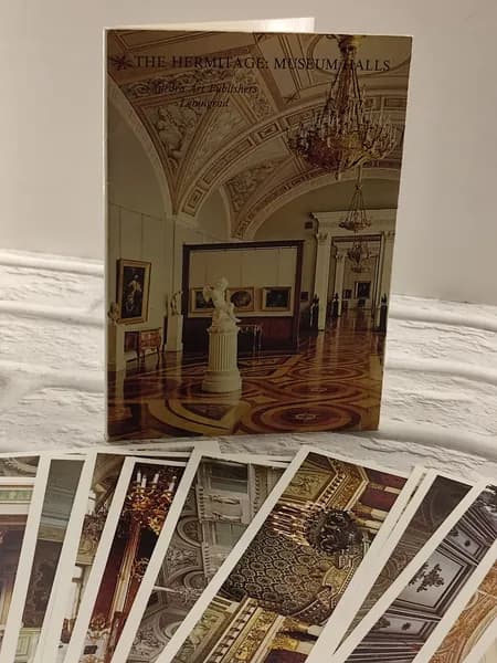 Канцелярия антикварная винтажная Набор из 24 открыток The Hermitage Museum Halls