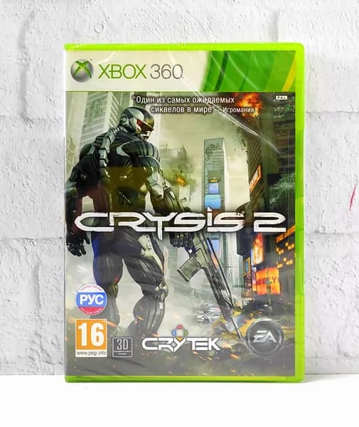 Crysis 2 Полностью на русском Видеоигра на диске Xbox 360. Товар уцененный
