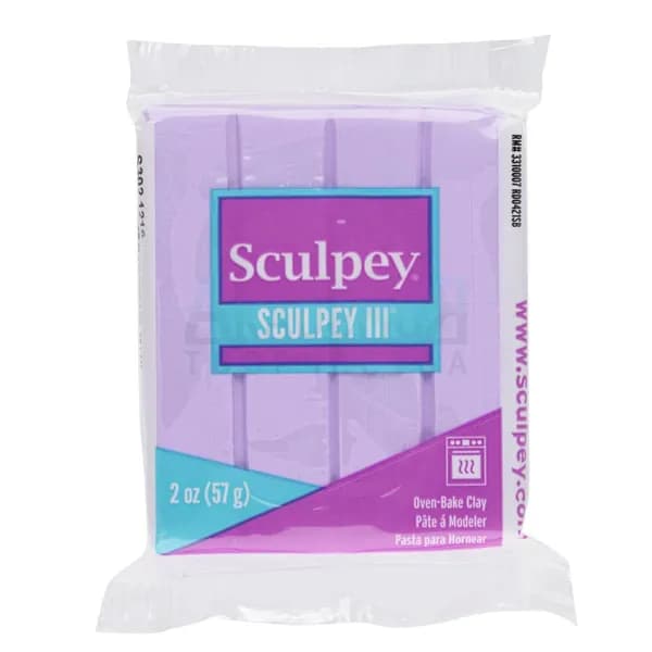 Полимерная глина Sculpey III 1216 цвет весенняя сирень 57 гр.