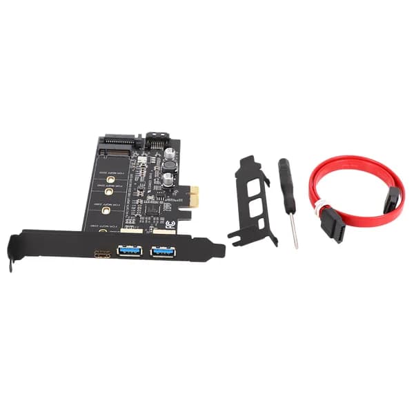 (O T P V) Двойной адаптер USB3.0 и Type-C M.2 PCIe M2 SSD SATA B Ключ к райзер-карте преобразователя контроллера PCI-E совместим с 2280 2260 2242 2230 NGFF