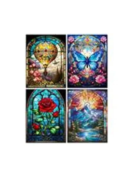 Muzagroo Art Набор для алмазной мозаики для взрослых, 4 шт.