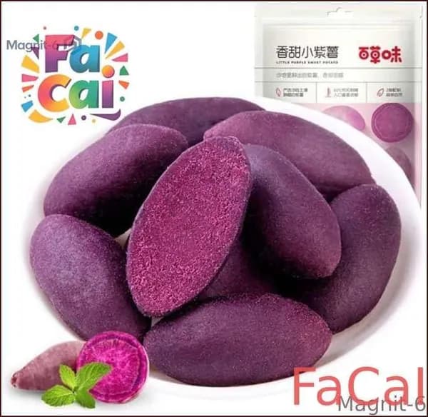 FaCai-АКЦИЯ ОГРАНИЧЕННАЯ! Сухофрукты из Фиолетового Сладкого Картофеля Премиум, 108 г Низкокалорийные!