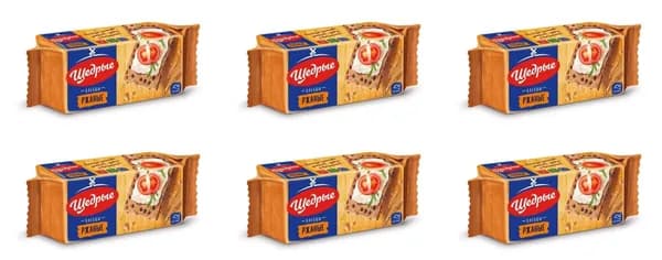 Щедрые Хлебцы хрустящие ржаные, 100 г - 6 шт