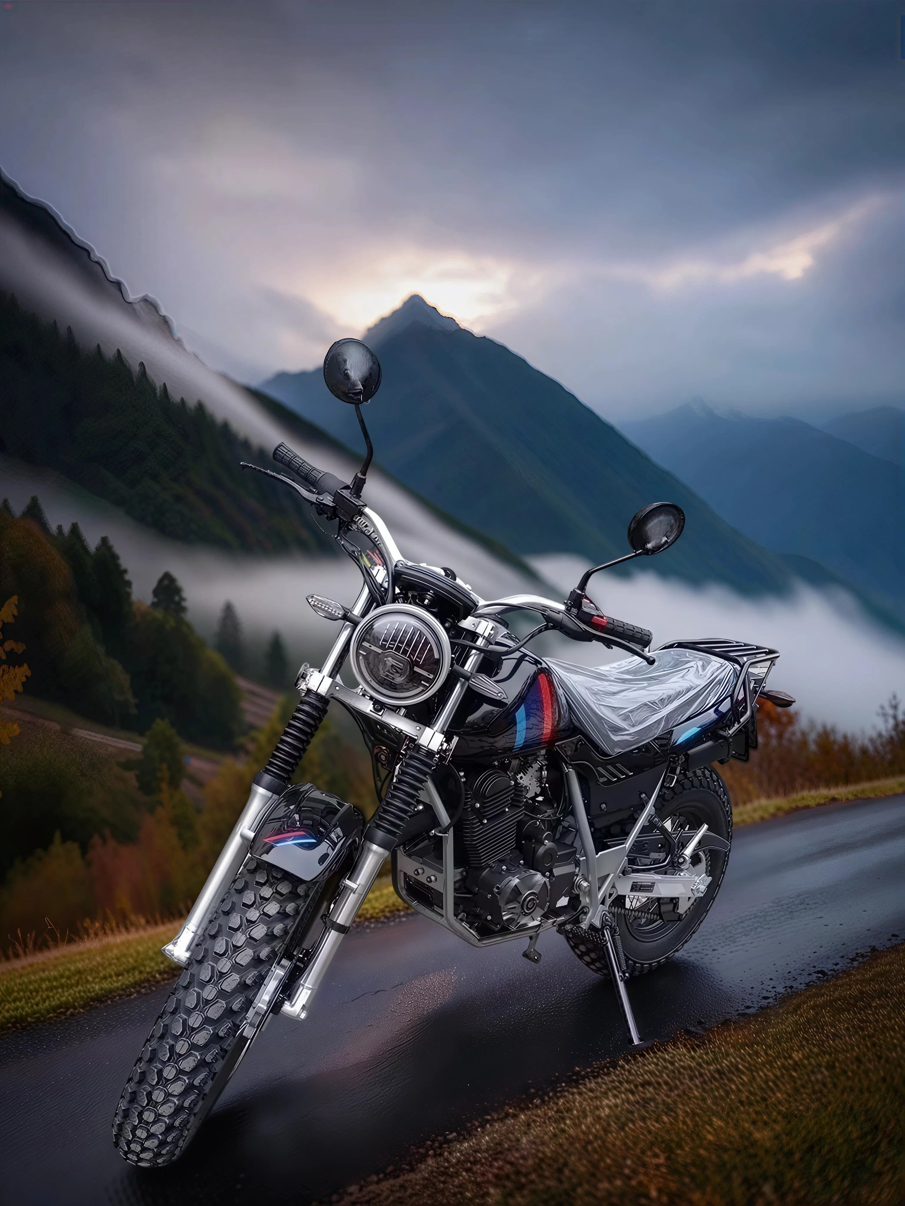 Мотоцикл SCOUT TW200 BLACK с ПТС